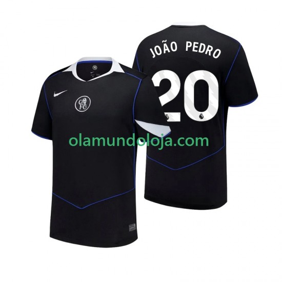 Camisola Chelsea Joao Pedro 20 Homem Equipamento Terceiro 2025-2026 Manga Curta